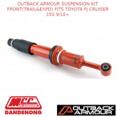 OUTBACK ARMOUR SUSPENSION KIT FRONT(TRAIL&EXPD) FITS TOYOTA FJ CRUISER 15S 9/10+
